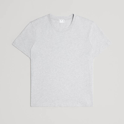 Shop Asket The T-shirt Grey Melange