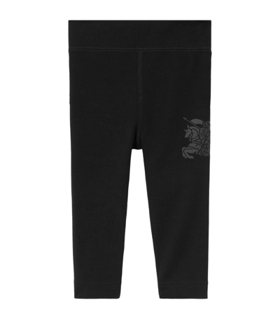 Shop Burberry Kids Ekd-print Leggings (6-18 Months) In Black