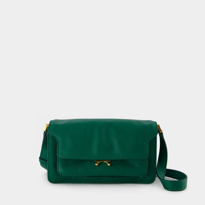 Shop Marni Hobo Trunk Bag -  - Leather - Black