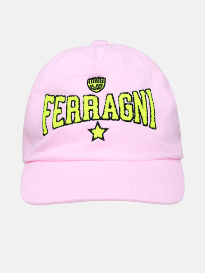Shop Chiara Ferragni Pink Cotton Hat
