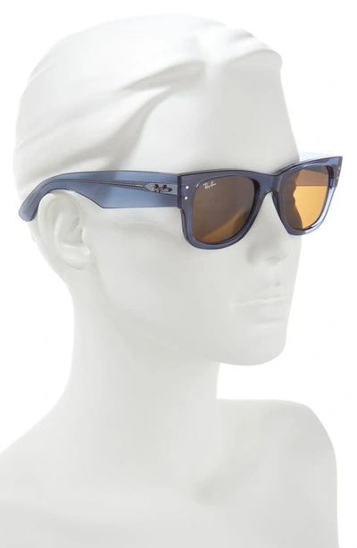 Shop Ray Ban Mega Wayfarer 51mm Square Sunglasses In Brown