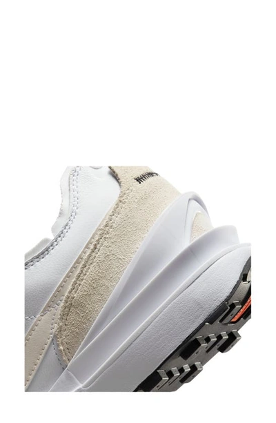 Shop Nike Waffle One Leather Sneaker In White/ Phantom/ White