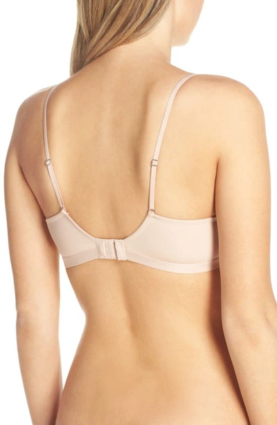 Shop On Gossamer Next To Nothing Wireless Bra In Champagne