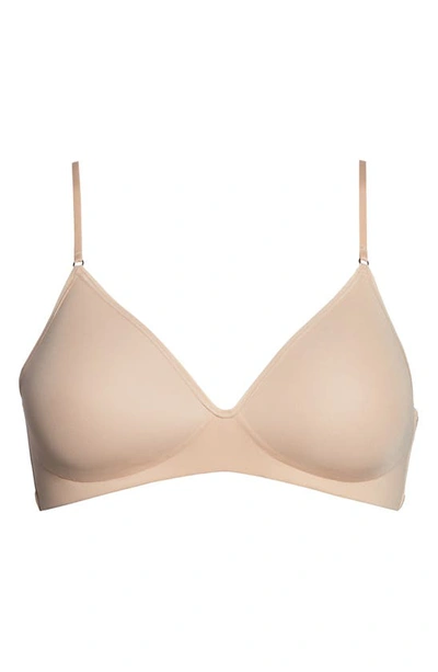 Shop On Gossamer Next To Nothing Wireless Bra In Champagne