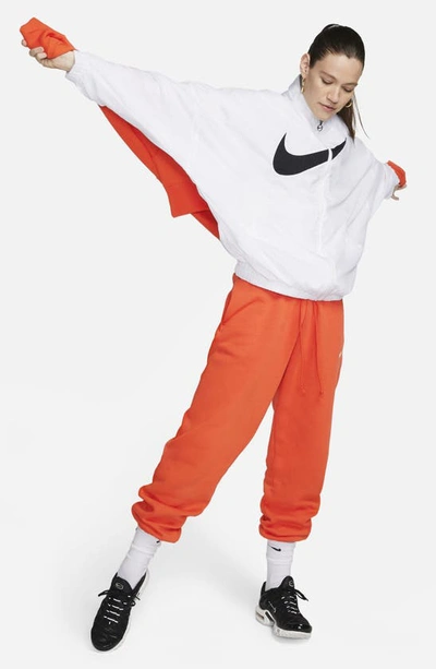 Shop Nike Sportswear Phoenix High Waist Fleece Sweatpants In Picante Red/ Sail
