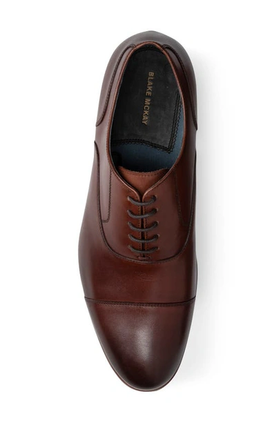 Shop Blake Mckay Melvern Cap Toe Oxford In Chestnut Leather