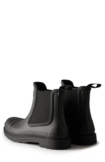 Shop Hunter Commando Waterproof Chelsea Boot In Black