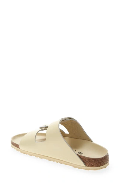 Shop Birkenstock Arizona Big Buckle Slide Sandal In High Shine Butter