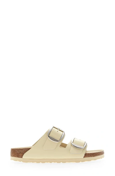 Birkenstock Arizona Big Buckle Slide Sandal In High Shine Butter