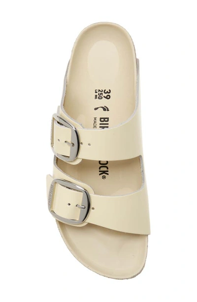 Birkenstock Arizona Big Buckle Slide Sandal In High Shine Butter
