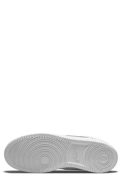 Nike Court Vision Low Sneaker In White/ Black/ White