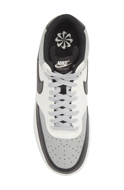 Shop Nike Court Vision Mid Next Nature Sneaker In Smoke Grey/ Black/ Sail