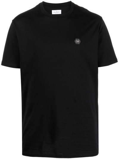 Shop Philipp Plein T-shirt Logo In ブラック