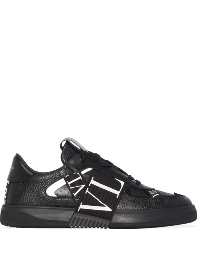 Shop Valentino 'vltn' Sneakers In ブラック