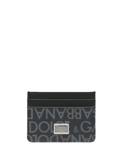 Shop Dolce & Gabbana Logo Card Holder In ブラック