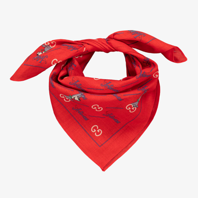 Shop Gucci Red The Jetsons Scarf (45cm)