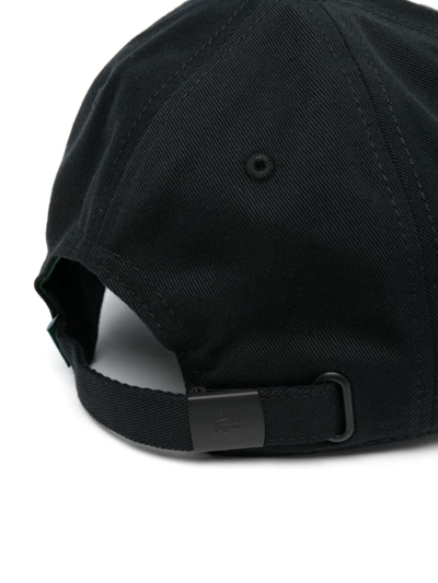 Lacoste Mens Organic Cotton Twill Cap In 黑色