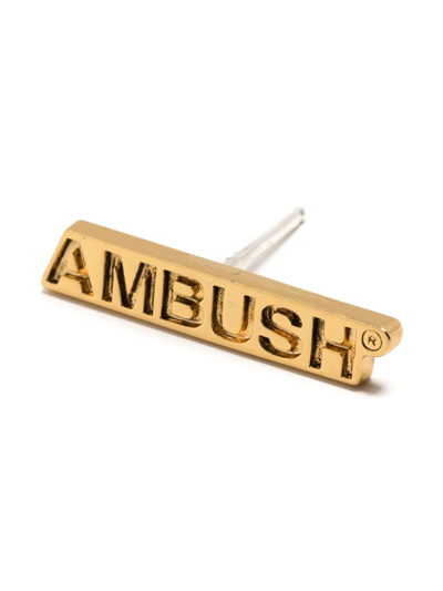 Shop Ambush Name Plate Single Earring In 金色