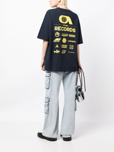 Shop Ambush Records Graphic-print T-shirt In 蓝色