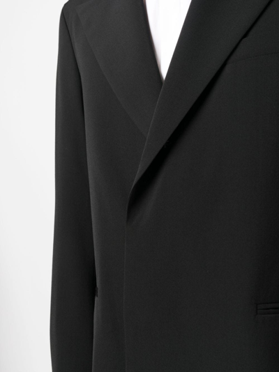 Shop Acne Studios Peak-lapel Double-breasted Balzer In Black