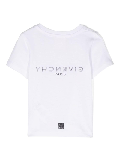 Shop Givenchy Logo-print Cotton T-shirt In 白色