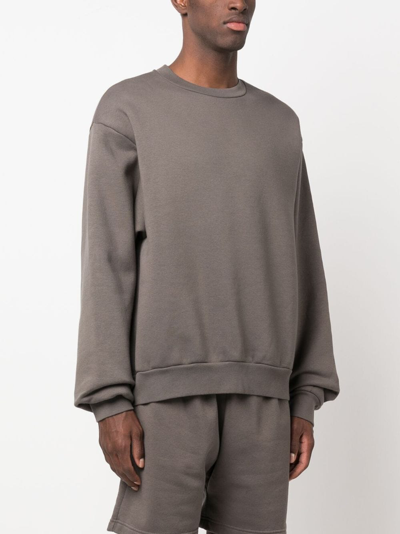 Shop Acne Studios Cotton-blend Sweatshirt In 灰色