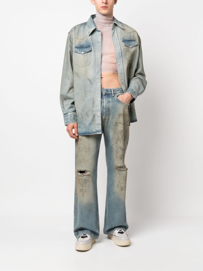 DISTRESSED LOOSE-FIT JEANS