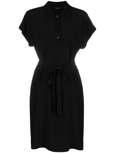 Joseph Silk Crepe De Soie Rosemoore Dress In 黑色
