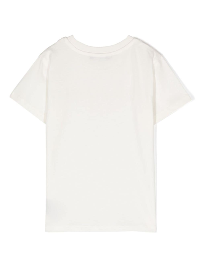 Balmain Logo-print Cotton T-shirt In 白色