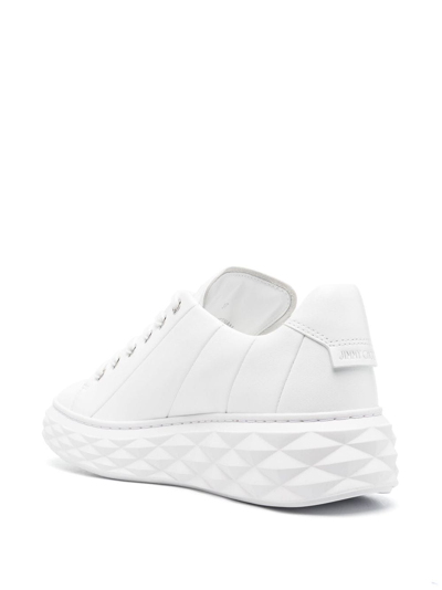 ROUND-TOE LEATHER SNEAKERS