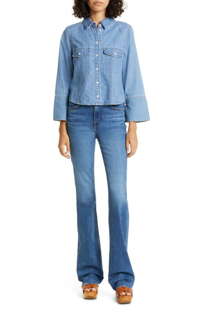 Veronica Beard Leena High-rise Bootcut Jeans In Serendipity