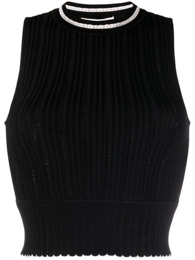 Shop Victoria Beckham Sleeveless Top In Black  