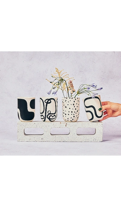 Franca Nyc Coffee Cup In Black,white