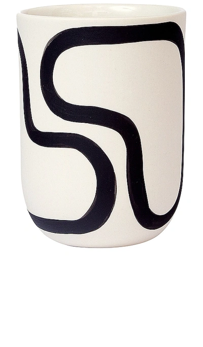 Shop Franca Nyc Coffee Cup In Black,white