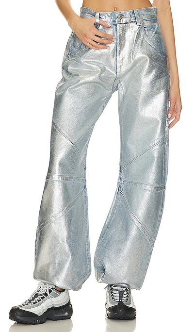 Shop Eb Denim Frederic In Metallic Silver