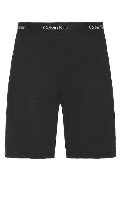 Shop Calvin Klein Underwear Sleep Short In Black