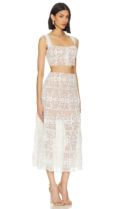 Bronx And Banco Megan Two Piece Set In White