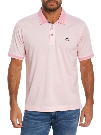 Shop Robert Graham Archie Polo In Pink