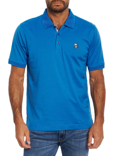 Shop Robert Graham Archie Polo In Blue