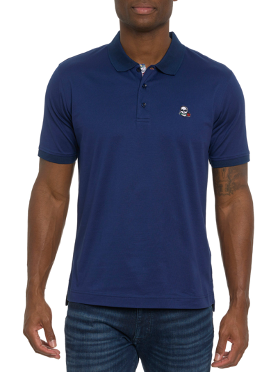 Shop Robert Graham Archie Polo In Navy