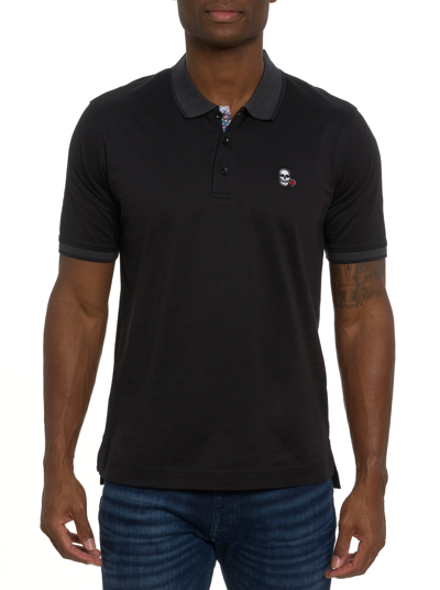 Shop Robert Graham Archie Polo In Black
