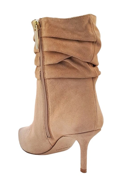 Shop L Agence Florine Slouch Bootie In Biscotti