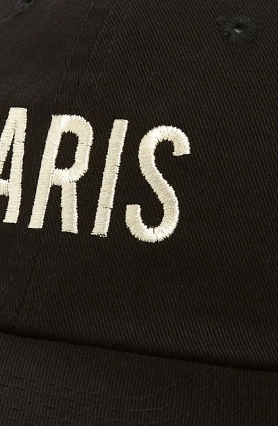 American Needle Paris Cotton Baseball Cap In Black