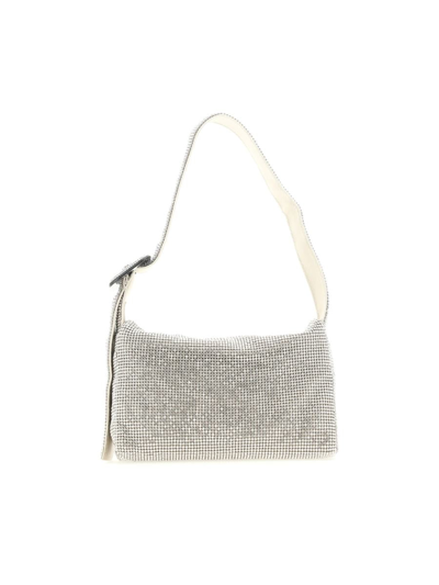 Shop Benedetta Bruzziches Shoulder Bags In Crystal On Silver