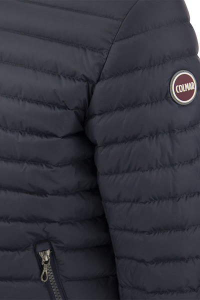 Shop Colmar Repunk - Urban Hooded Down Jacket In Navy Blue