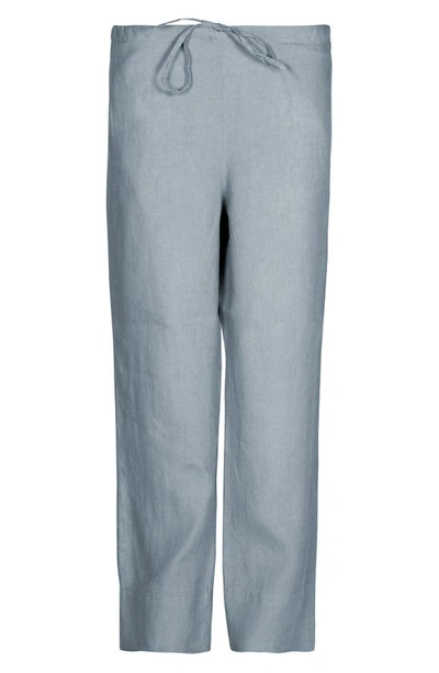 Shop Bed Threads Linen Lounge Pants In Mineral