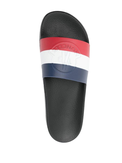 Shop Moncler Slippers In 998