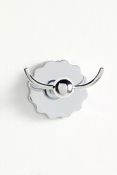 Anthropologie Wiggle Bath Hook In Silver