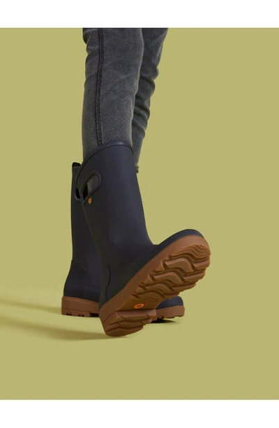 Bogs Kids' Holly Tall Waterproof Boot In Navy