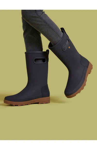 Bogs Kids' Holly Tall Waterproof Boot In Navy